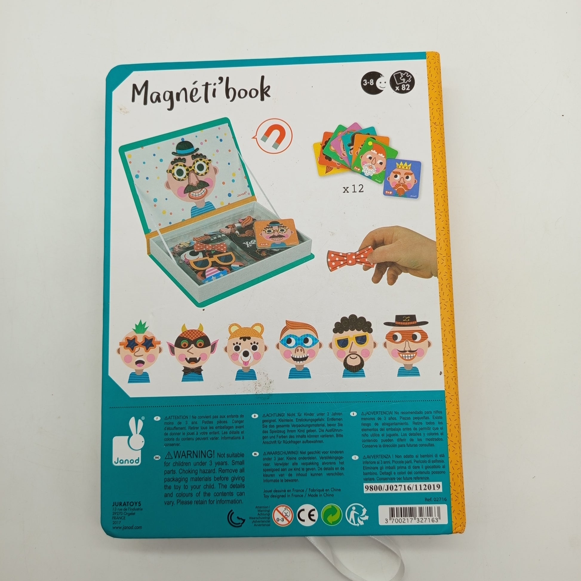 Janod Magnetspiel Magneti’book Crazy Faces