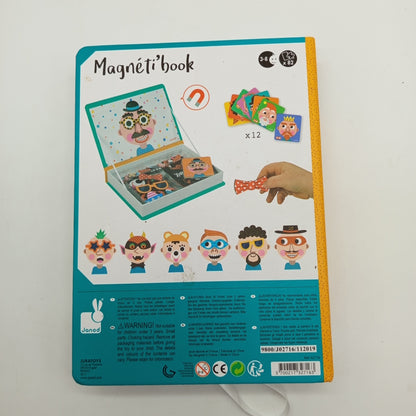 Janod Magnetspiel Magneti’book Crazy Faces