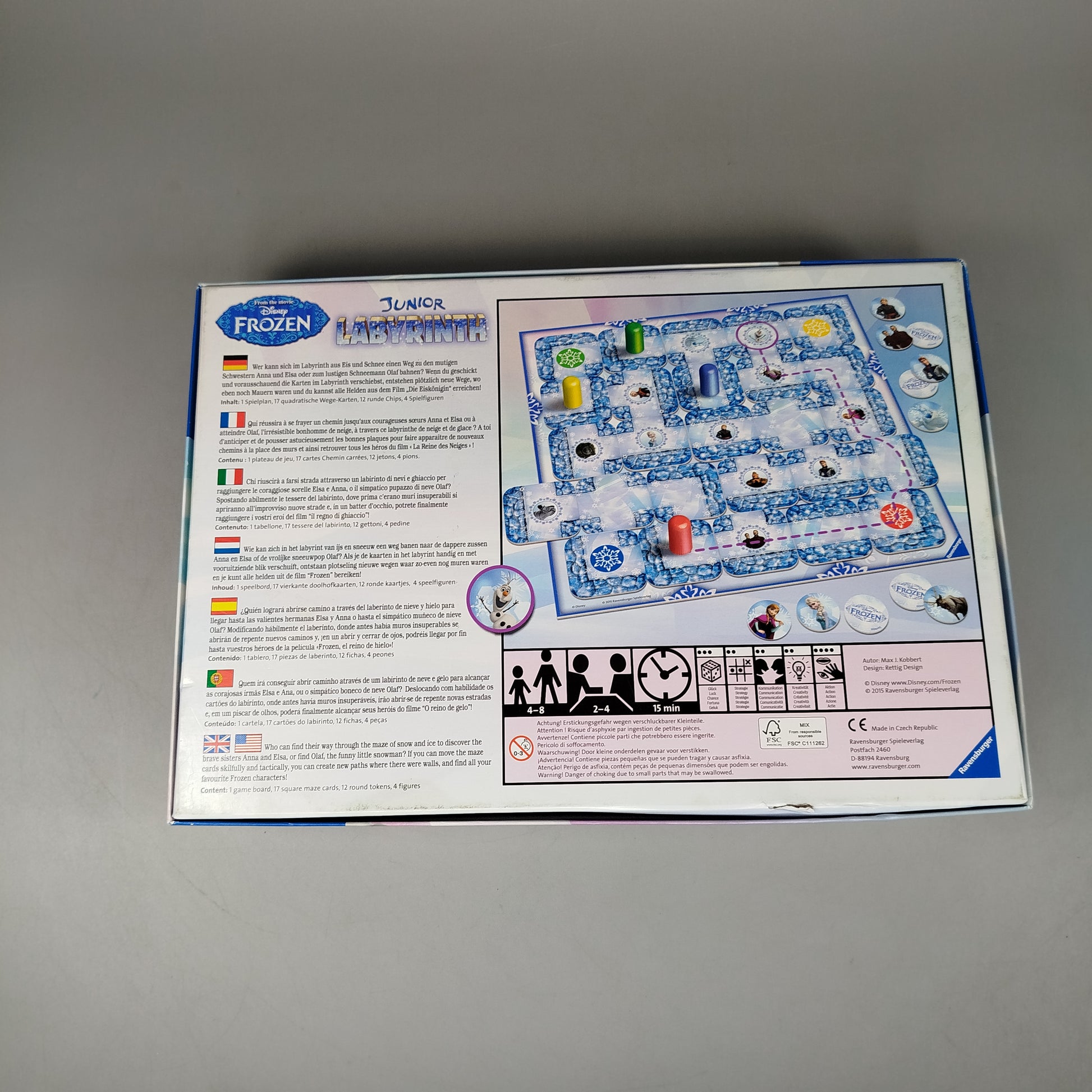 Ravensburger Frozen Labyrinth Brettspiel, gebraucht, ab 3 Jahre 