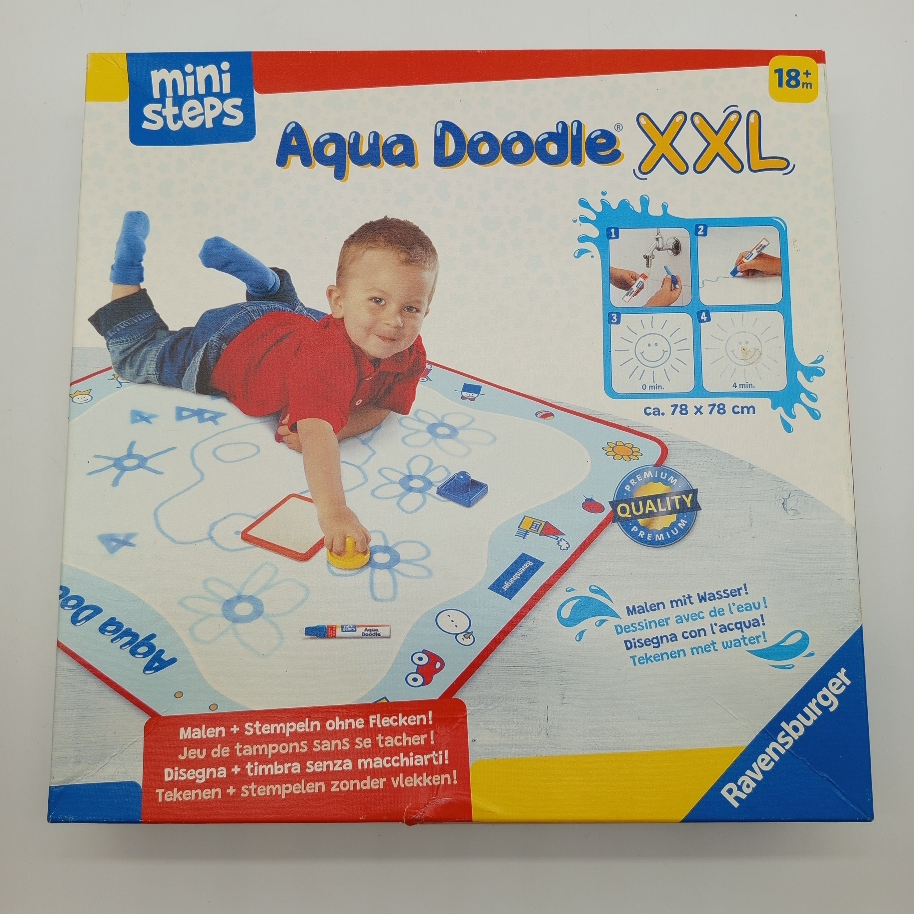 Ravensburger Aqua Doodle XXL – Wasser-Malmatte mit Stempeln, OVP