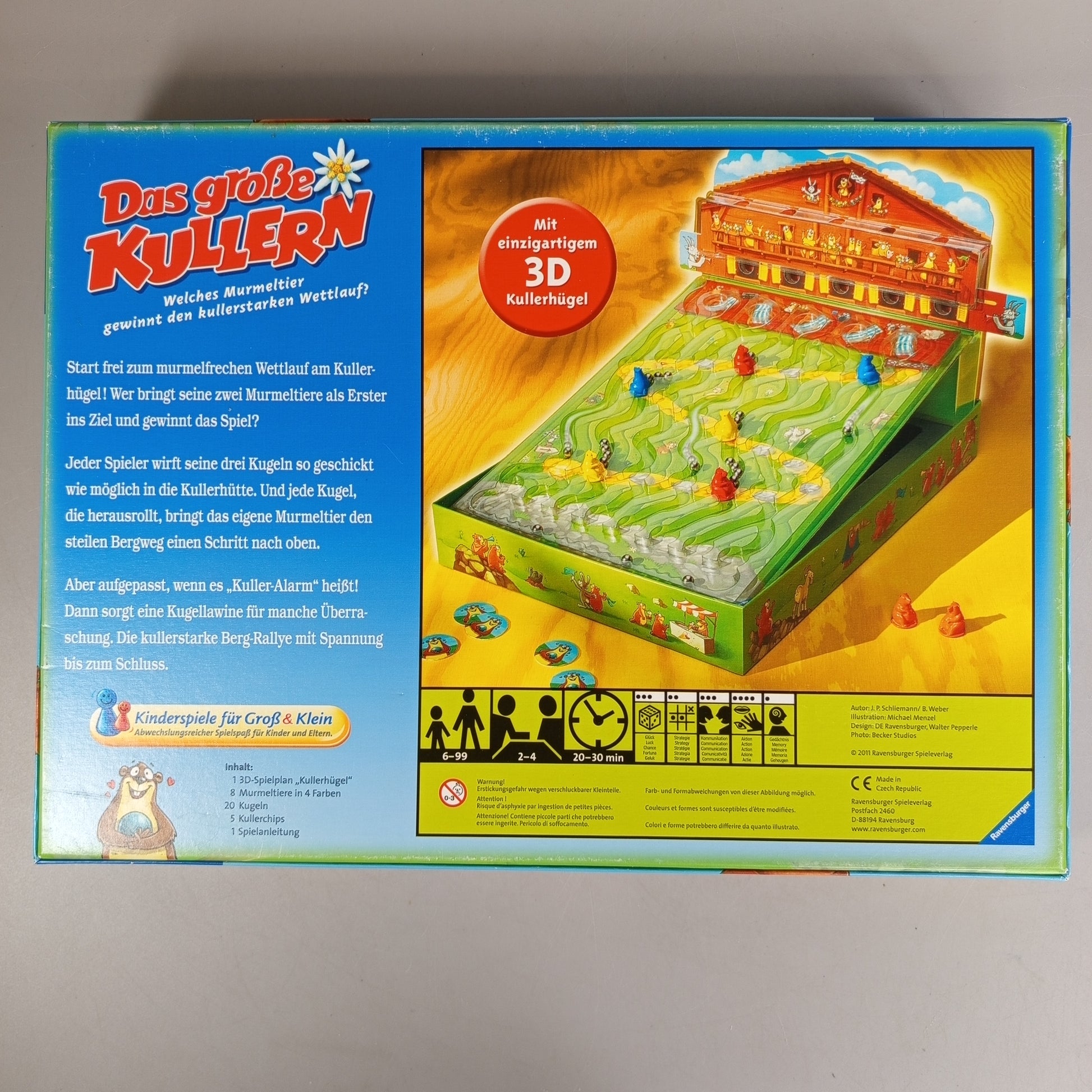 Ravensburger Brettspiel – Das große Kullern 3D-Kullerhügel