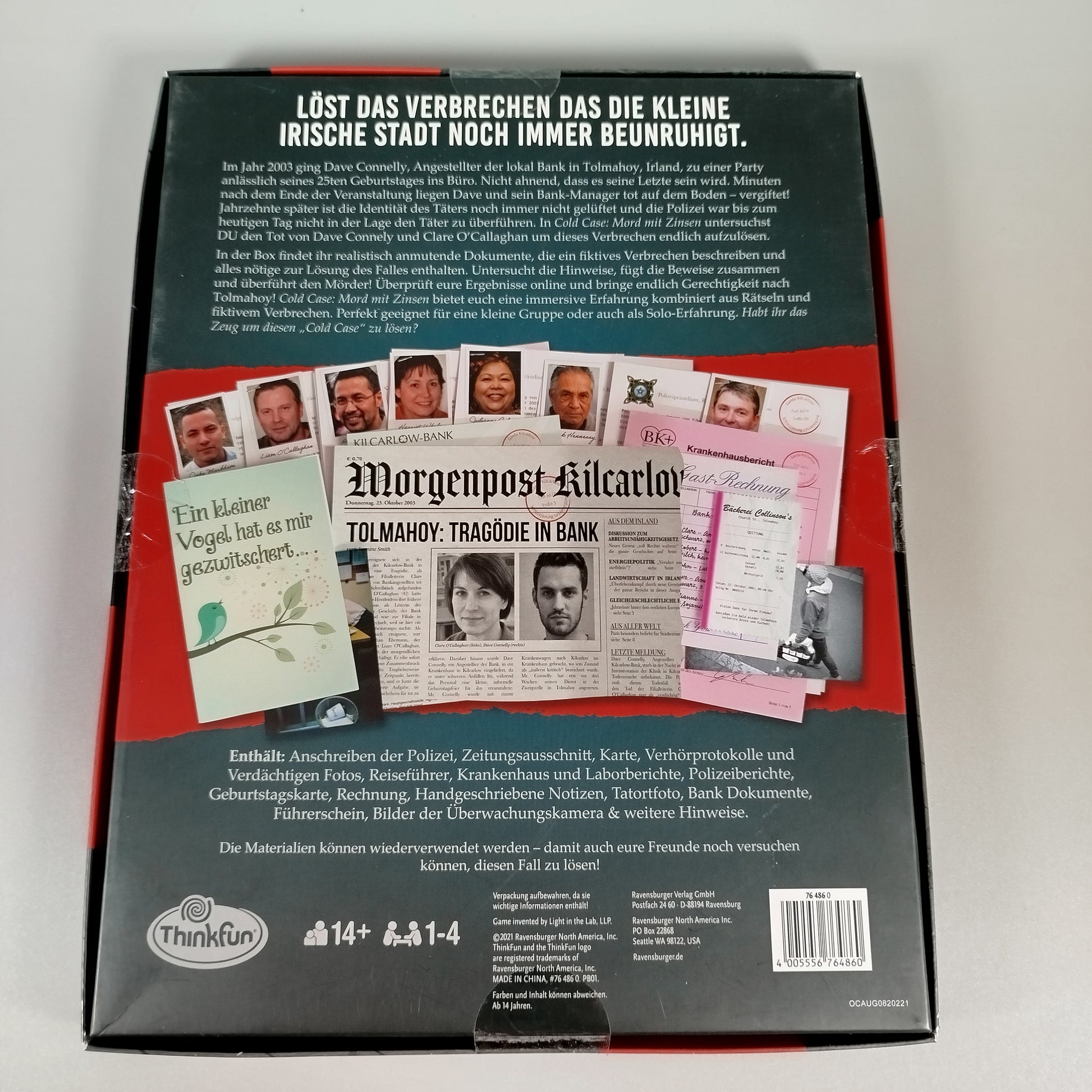 ThinkFun Krimi-Spiel - Cold Case Trio