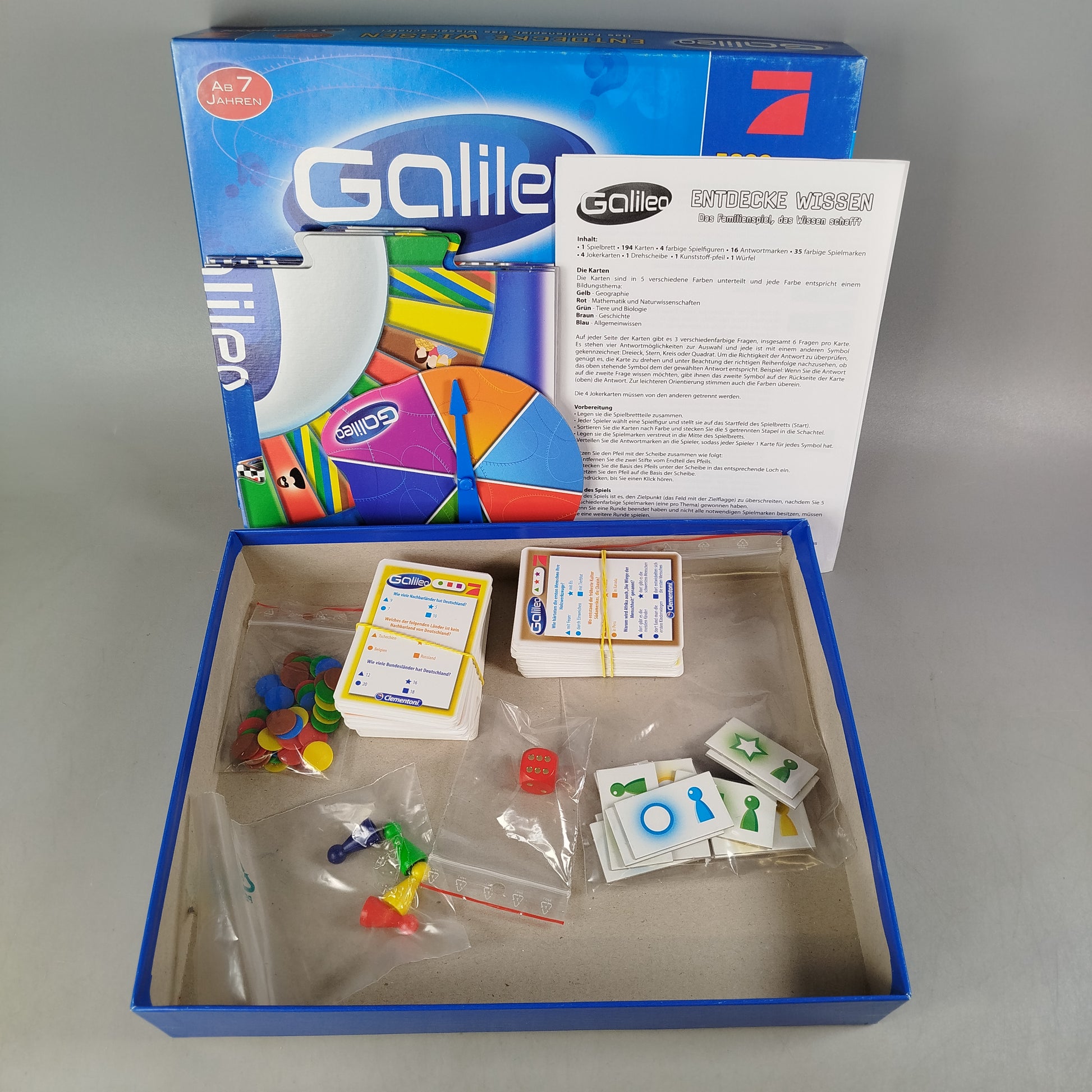 Clementoni Entdecke Wissen 69948 Brettspiel,gebraucht,ab 6 7 8 Jahre|✅geprüft 