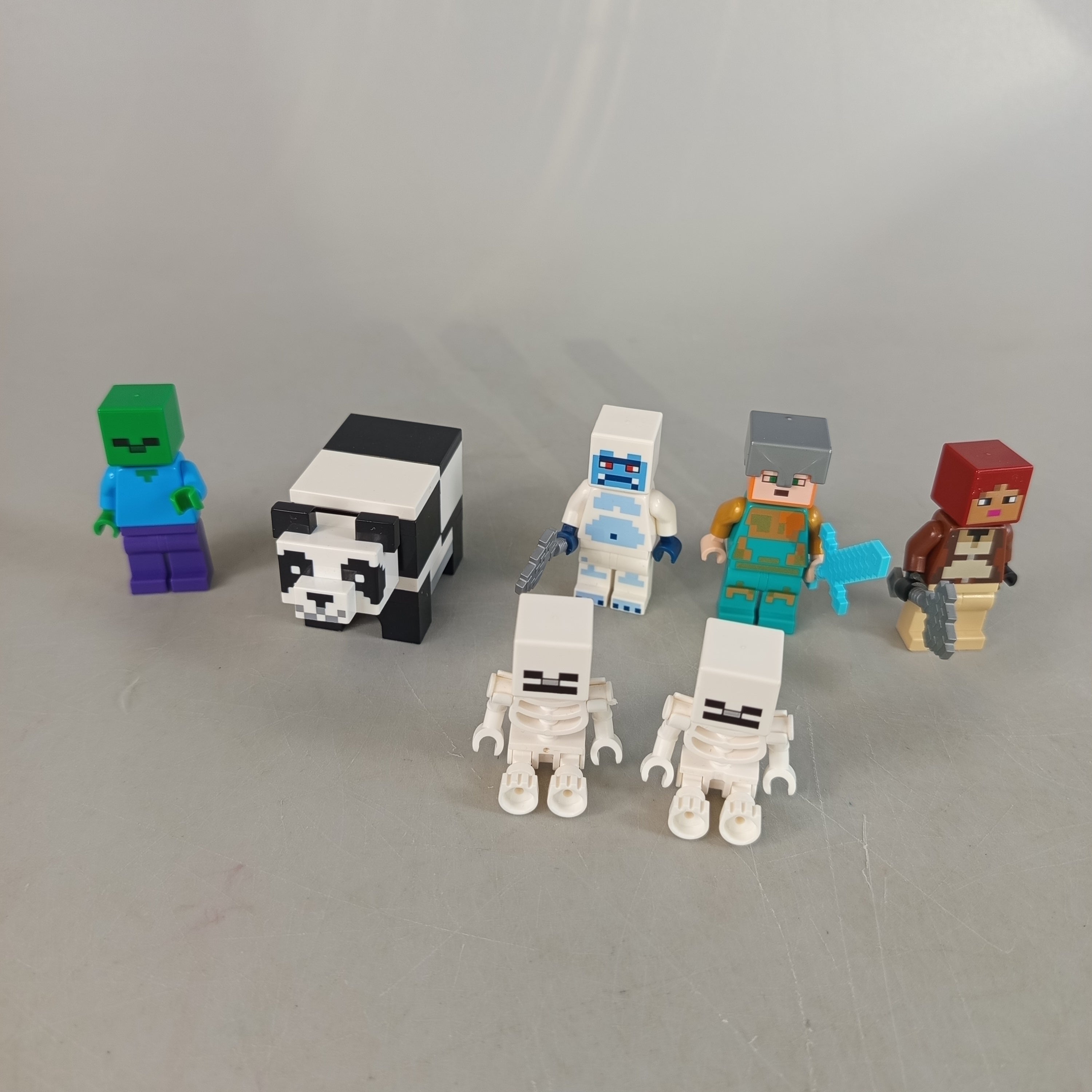 LEGO Bundle Minecraft 7x Minifiguren, gebraucht, ab 6 7 8 Jahre | ✅ geprüft 