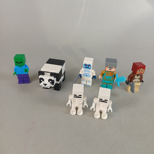 LEGO Bundle Minecraft 7x Minifiguren, gebraucht, ab 6 7 8 Jahre | ✅ geprüft 
