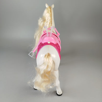 Mattel Spielzeugpferd – Mit rosa Sattel, fehlende Teile