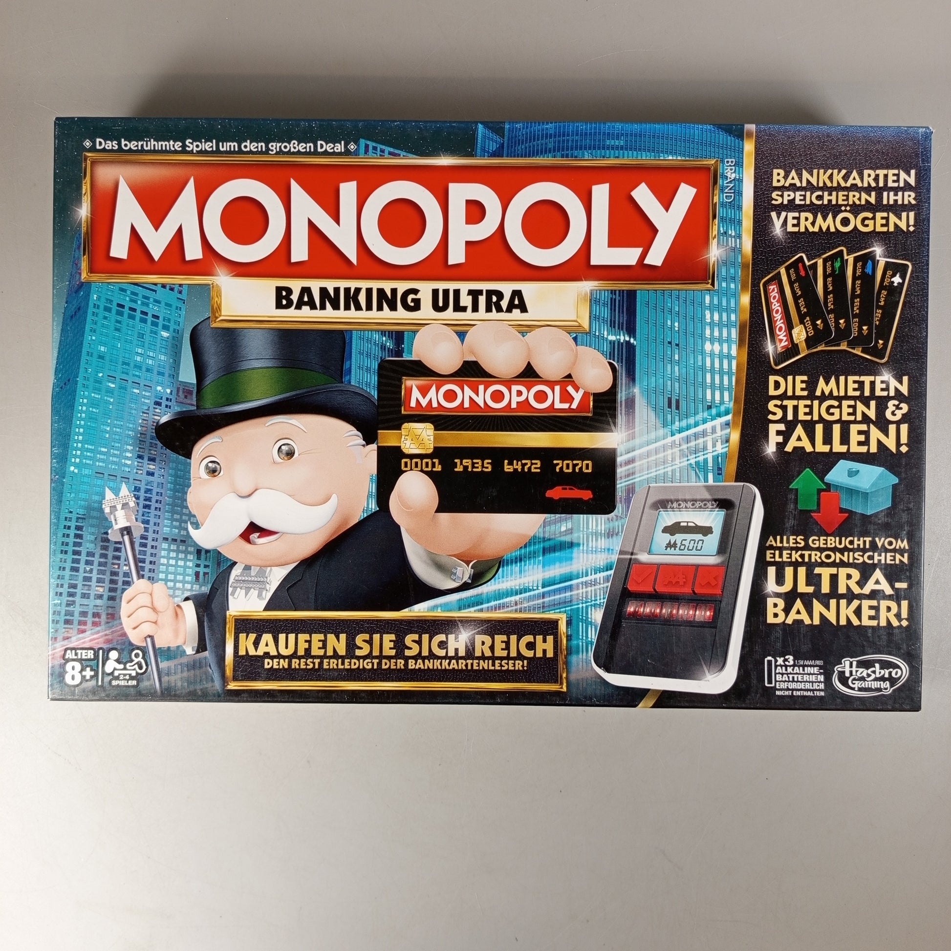 Hasbro Gaming Monopoly Banking Ultra Brettspiel, gebraucht, ab 3 Jahre 