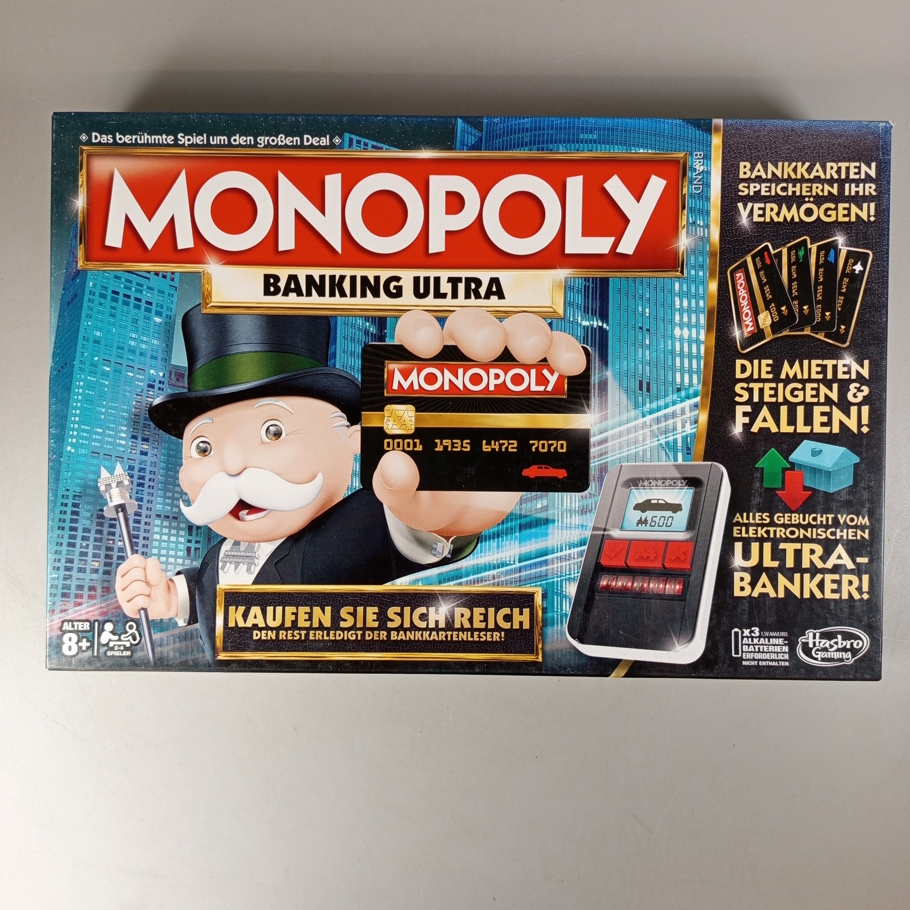 Hasbro Gaming Monopoly Banking Ultra Brettspiel, gebraucht, ab 3 Jahre 