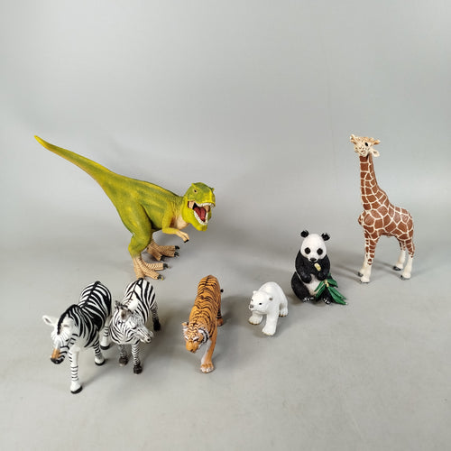 Schleich Bundle Wildtiere & Dino Set von 7 Figuren