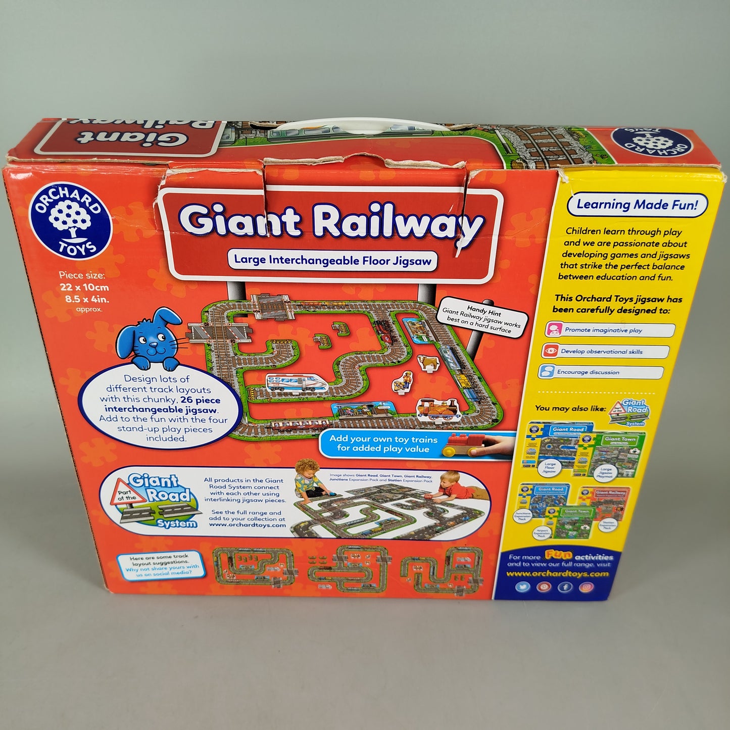 Orchard Toys Bundle Giant Road & Railway Set von 2 Puzzle