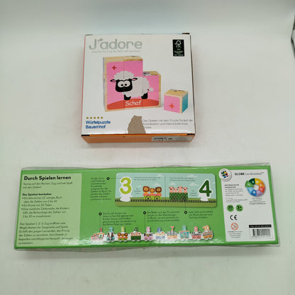 J'adore Bundle Bauernhof Würfelpuzzle, gebraucht, ab 3 4 5 Jahre | ✅ geprüft 
