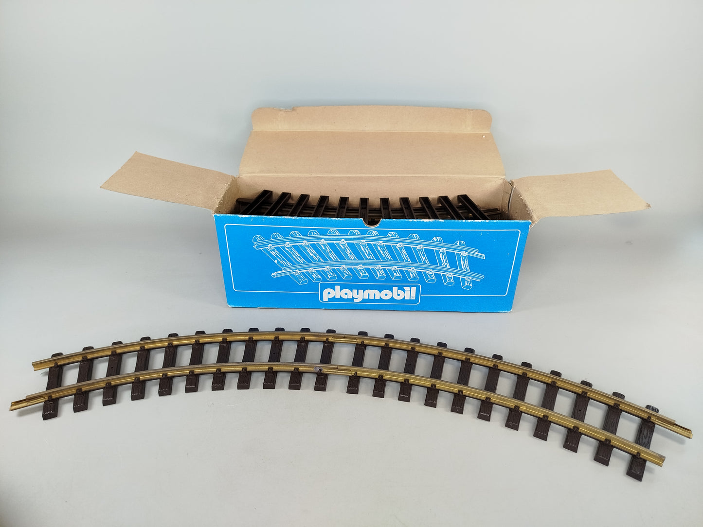 Playmobil Eisenbahn Dampflok 4000 mit Wagen & Figur, OVP