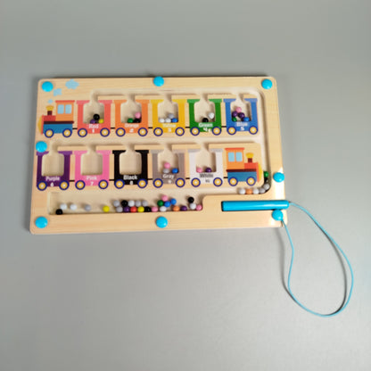 Magnetisches Lernspiel Set – Alphabet & Zahlenlabyrinth, Set von 2