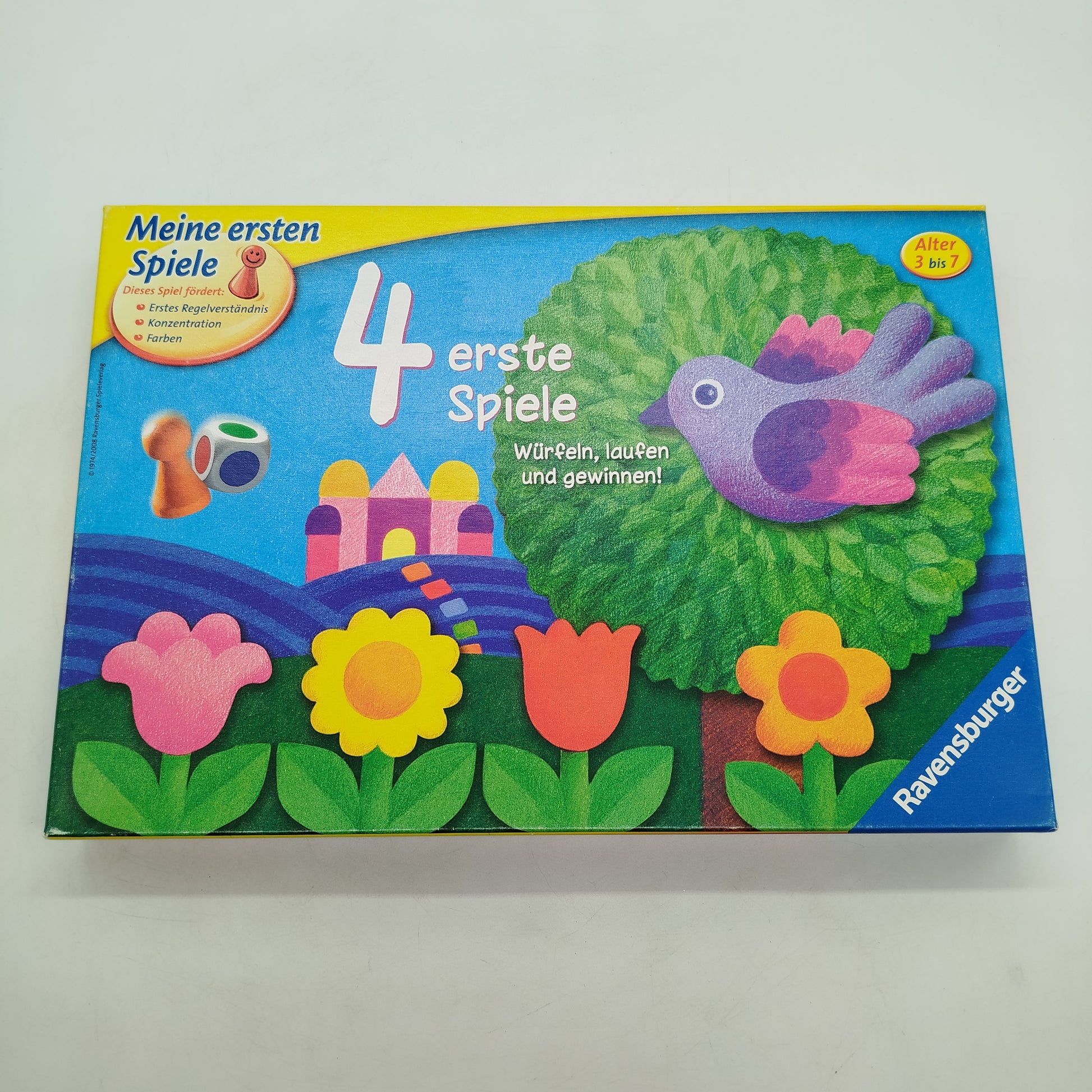 Ravensburger Brettspiel 4 erste Spiele, gebraucht, ab 3 4 5 Jahre | ✅ geprüft 