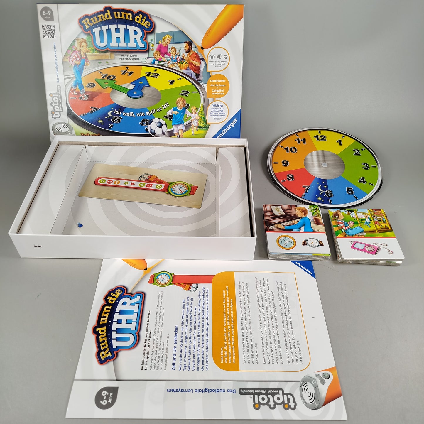 Ravensburger Tiptoi Lernspiel – Rund um die Uhr, OVP