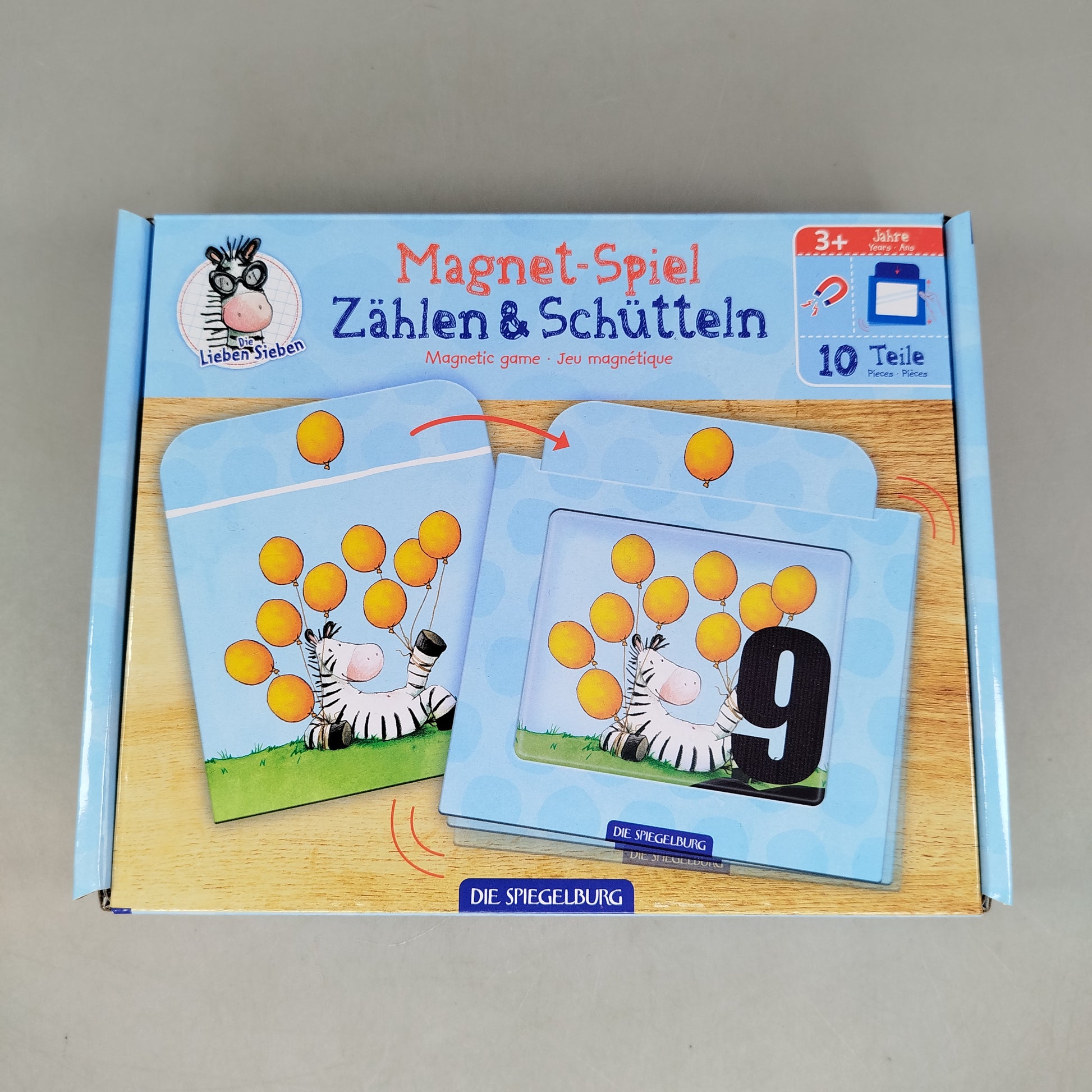 Die Lieben Sieben Magnet-Spiel Zählen & Schütteln, wie neu, ab 3 Jahre 