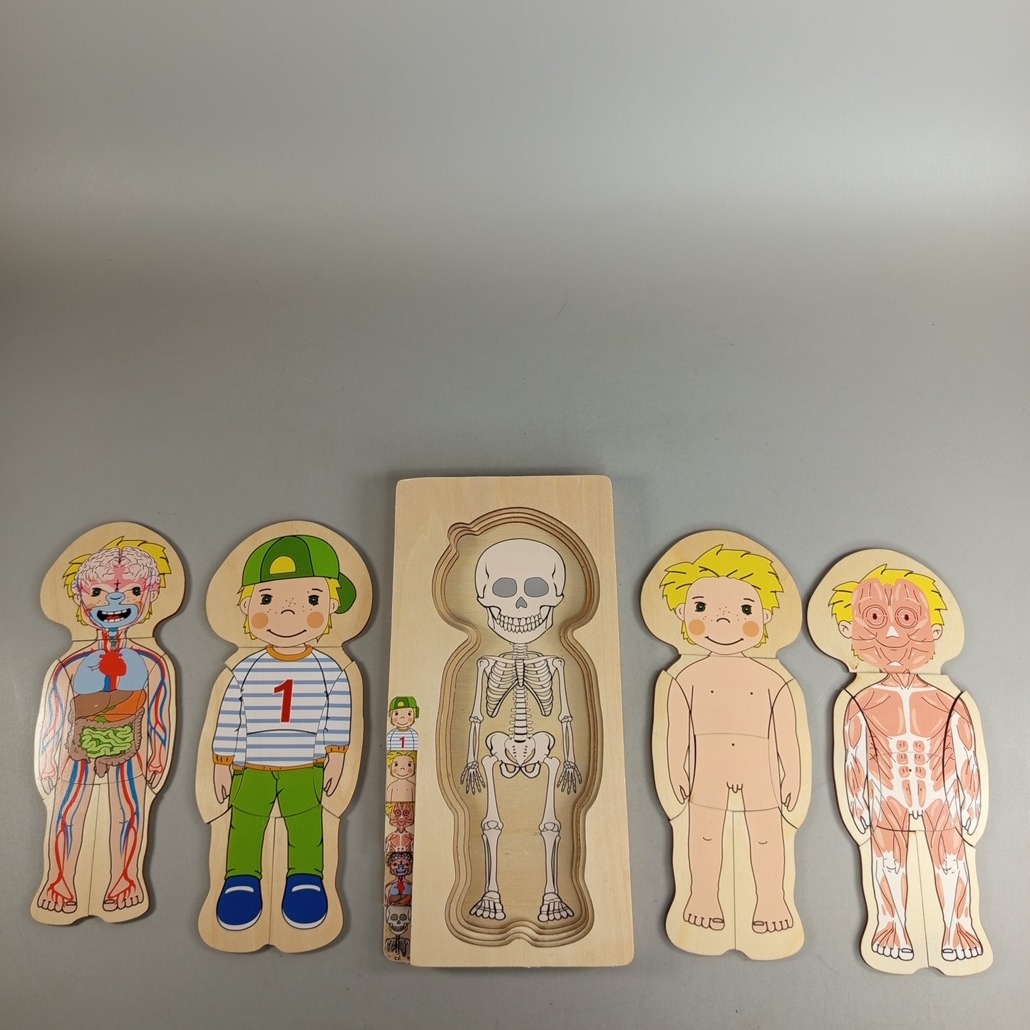 Holzpuzzle Menschlicher Körper Neuwertig