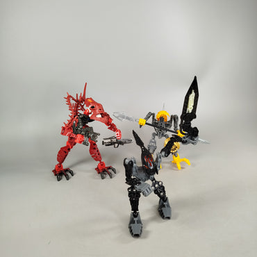 LEGO Bionicle Piraka Set von 3 Figuren – mit Waffen & Zubehör