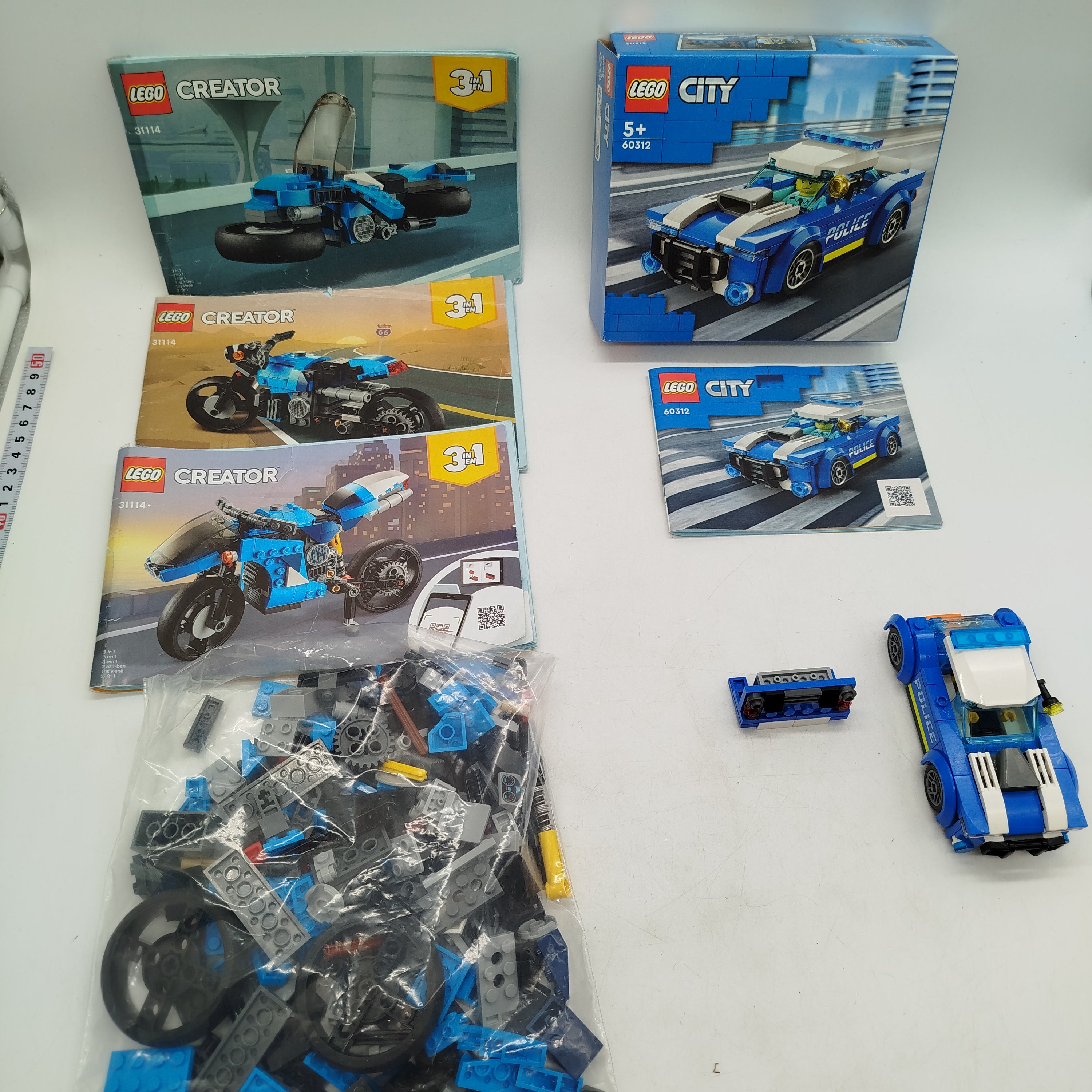 LEGO Bundle 60312 31114 Set von 2 Auto & Bike gebraucht ab 6 Jahre 