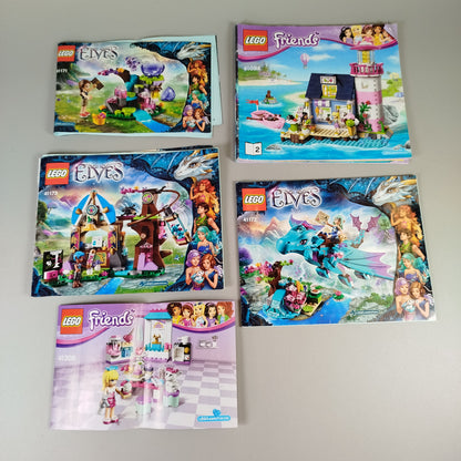 LEGO Friends & Elves Konvolut ca. 1,9 kg mit Figuren und Anleitungen