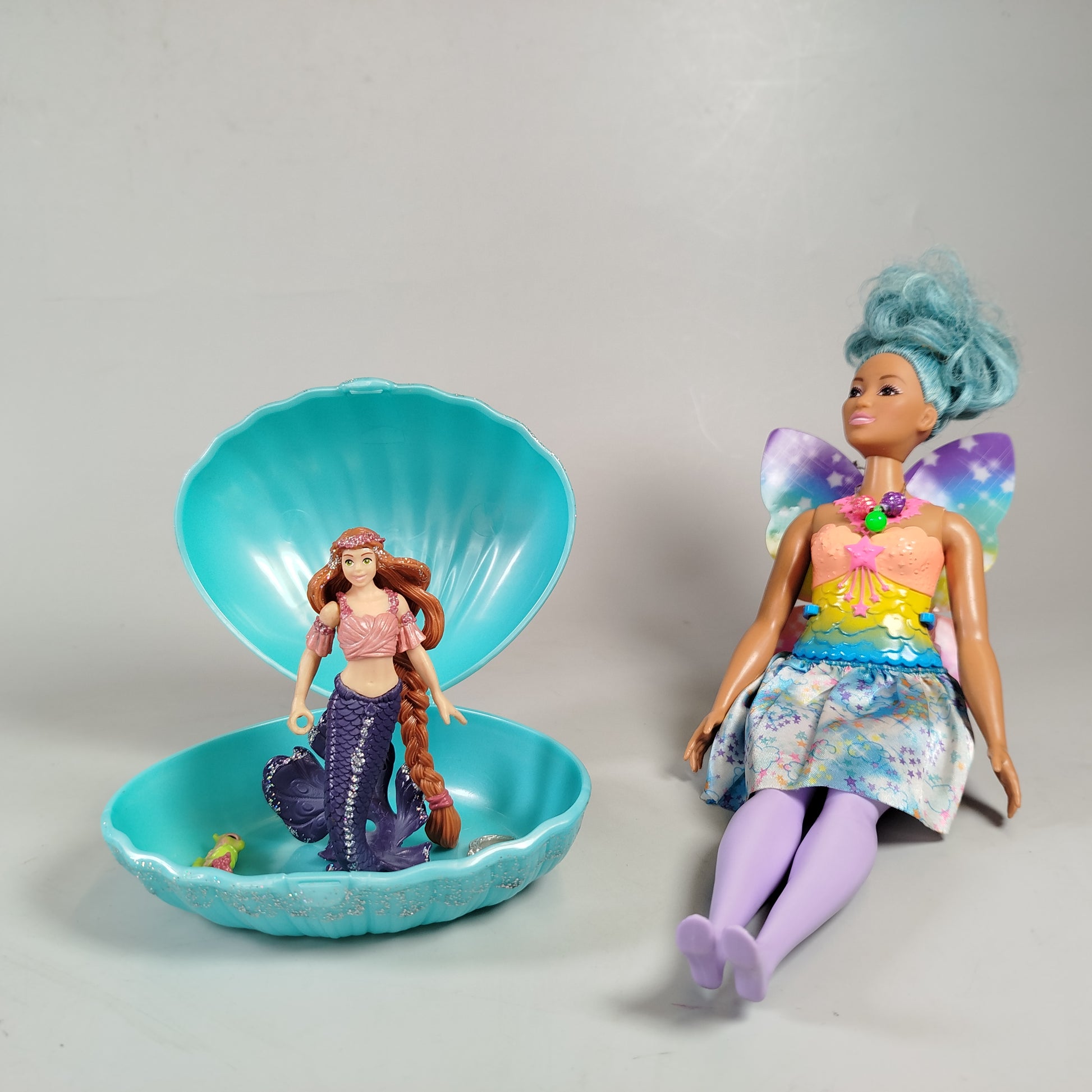  Schleich Meerjungfrau & Mattel Feenpuppe