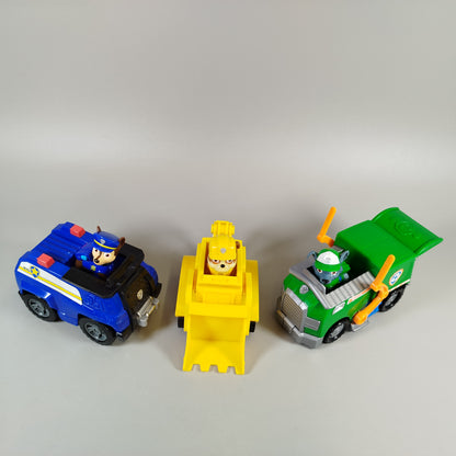 PAW Patrol Fahrzeuge Set von 3 mit Chase, Rubble, Rocky