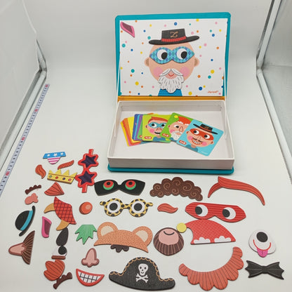 Janod Magnetspiel Magneti’book Crazy Faces