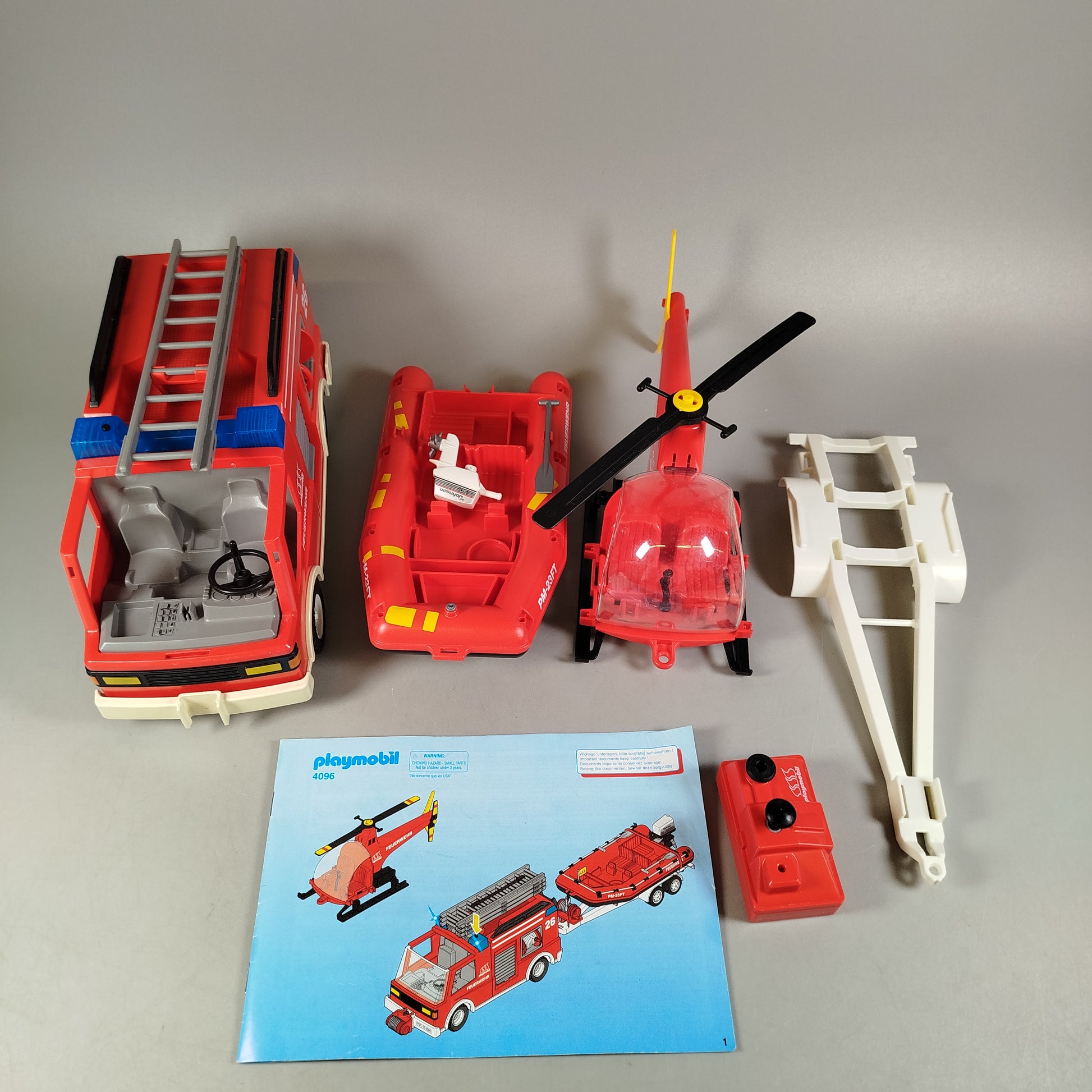 playmobil aufbewahren Playmobil Rettungs-Set 4206 mit Fahrzeug, Boot & Figuren – ToysReloved