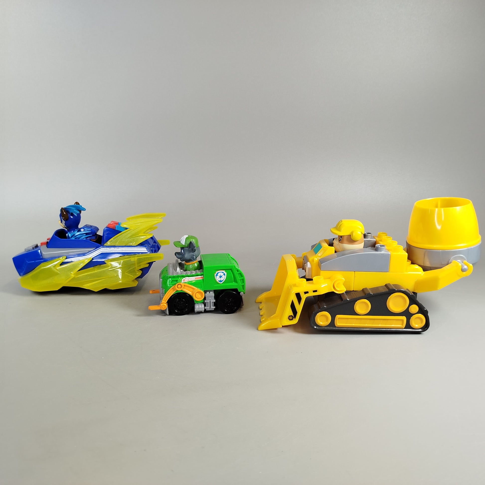 PAW Patrol Fahrzeuge Set - Chase, Rocky, Rubble - Set von 3