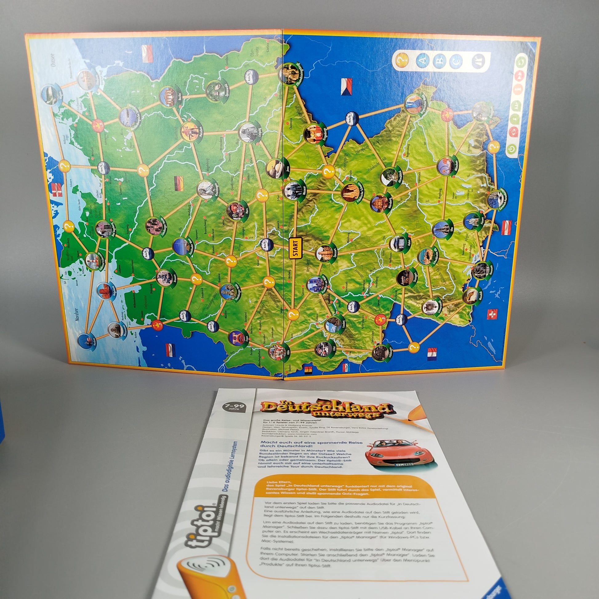 Ravensburger Tiptoi Set - Englisch Detektivspiel, Deutschland unterwegs