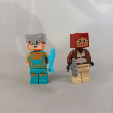 LEGO Bundle Minecraft 7x Minifiguren, gebraucht, ab 6 7 8 Jahre | ✅ geprüft 