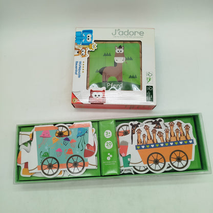 J'adore Bundle Bauernhof Würfelpuzzle, gebraucht, ab 3 4 5 Jahre | ✅ geprüft 
