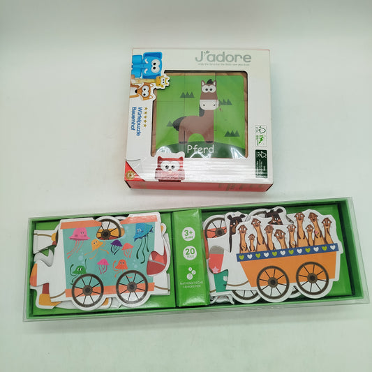 J'adore Bundle Bauernhof Würfelpuzzle, gebraucht, ab 3 4 5 Jahre | ✅ geprüft 