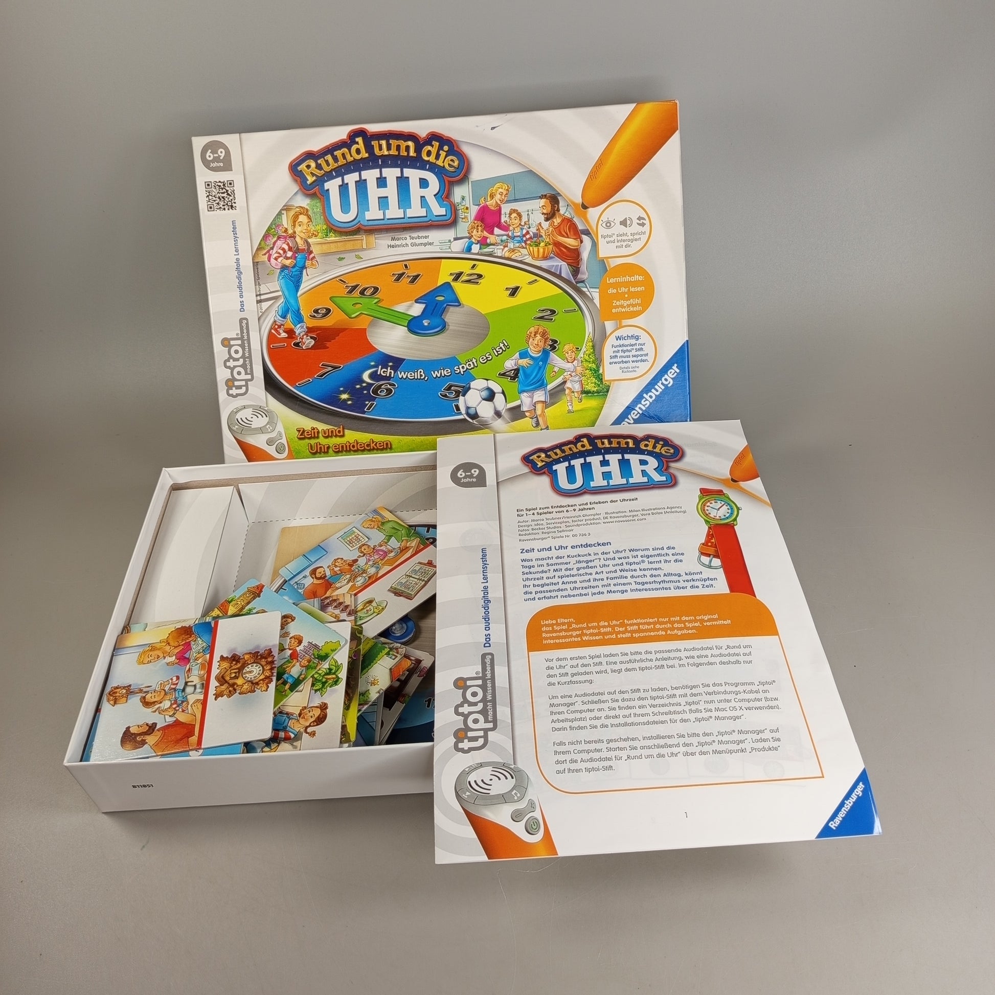 Ravensburger tiptoi Lernspiel – Rund um die Uhr, Brettspiel