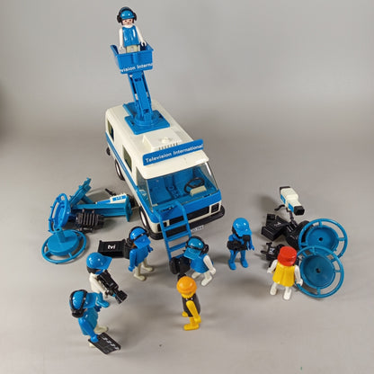 Playmobil Bundle TV Team 3468 Set von 8 Figuren & TV Wagen