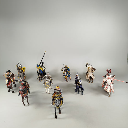 Schleich Bundle Ritter 10x Ritterfiguren & Pferde ab 3 4 5 Jahre | ✅ geprüft 