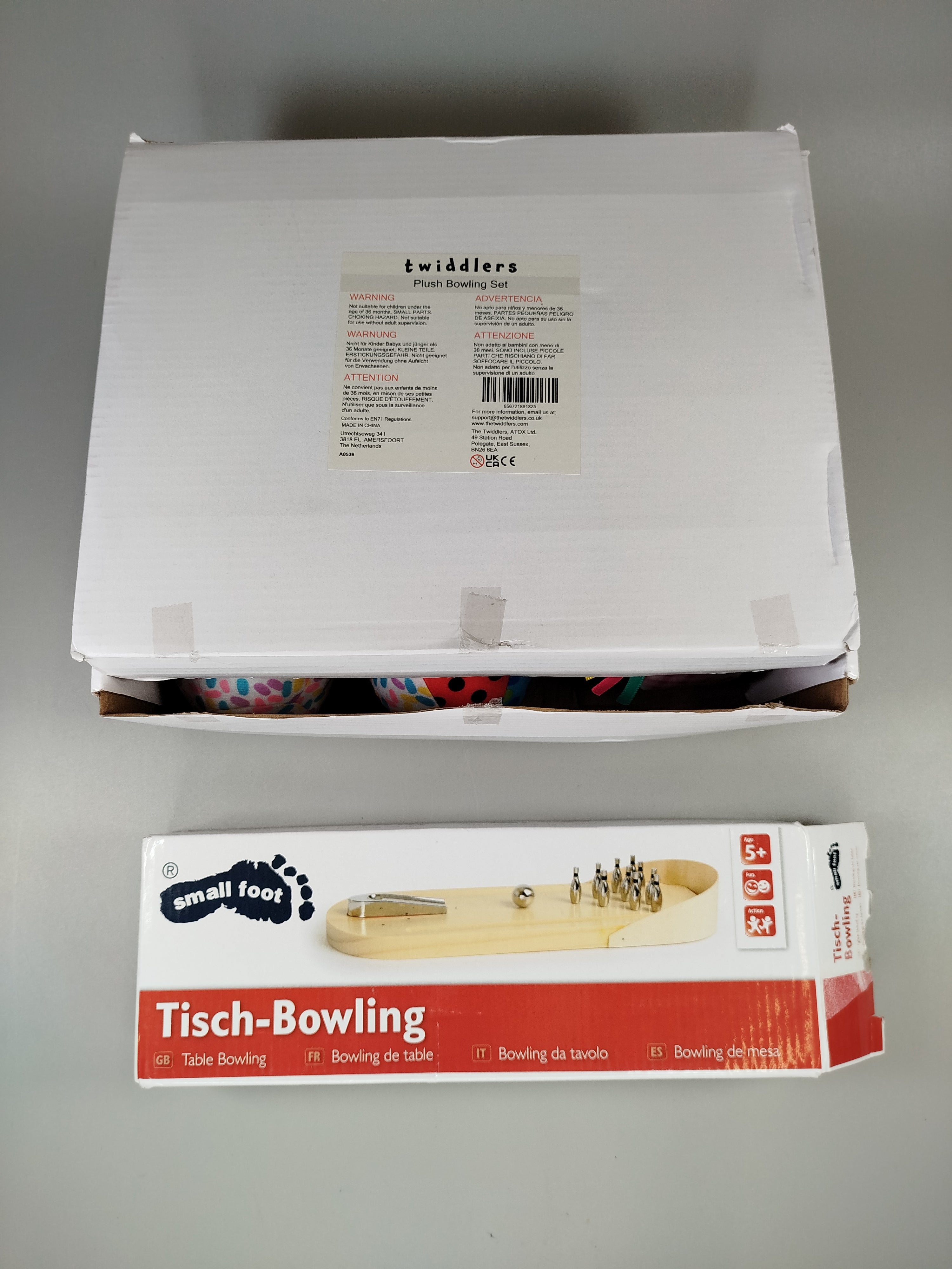 Bowling Spielset – Twiddlers & Small Foot, Set von 2