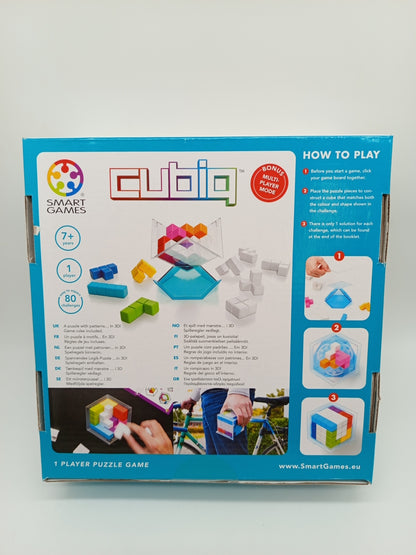 Smart Games Cubiq 3D Logikspiel – Puzzle mit 80 Aufgaben, neu, OVP