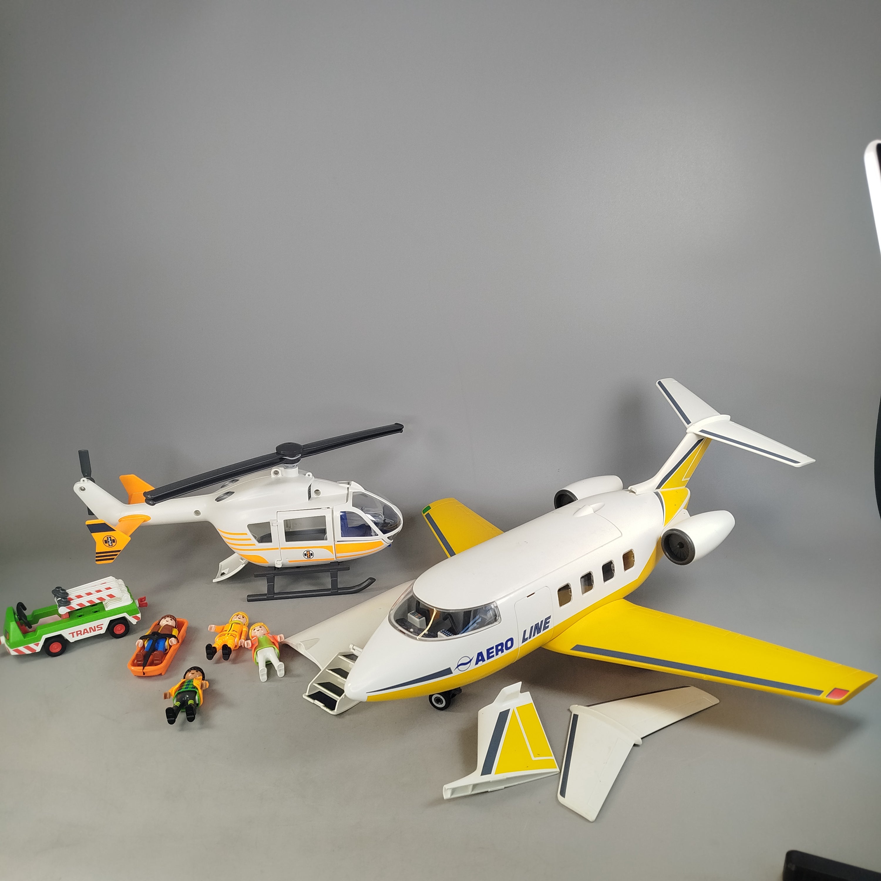 Playmobil Bundle AeroLine 7x Jet&Heli,gebraucht,ab 3 4 5 Jahre | ✅ geprüft 