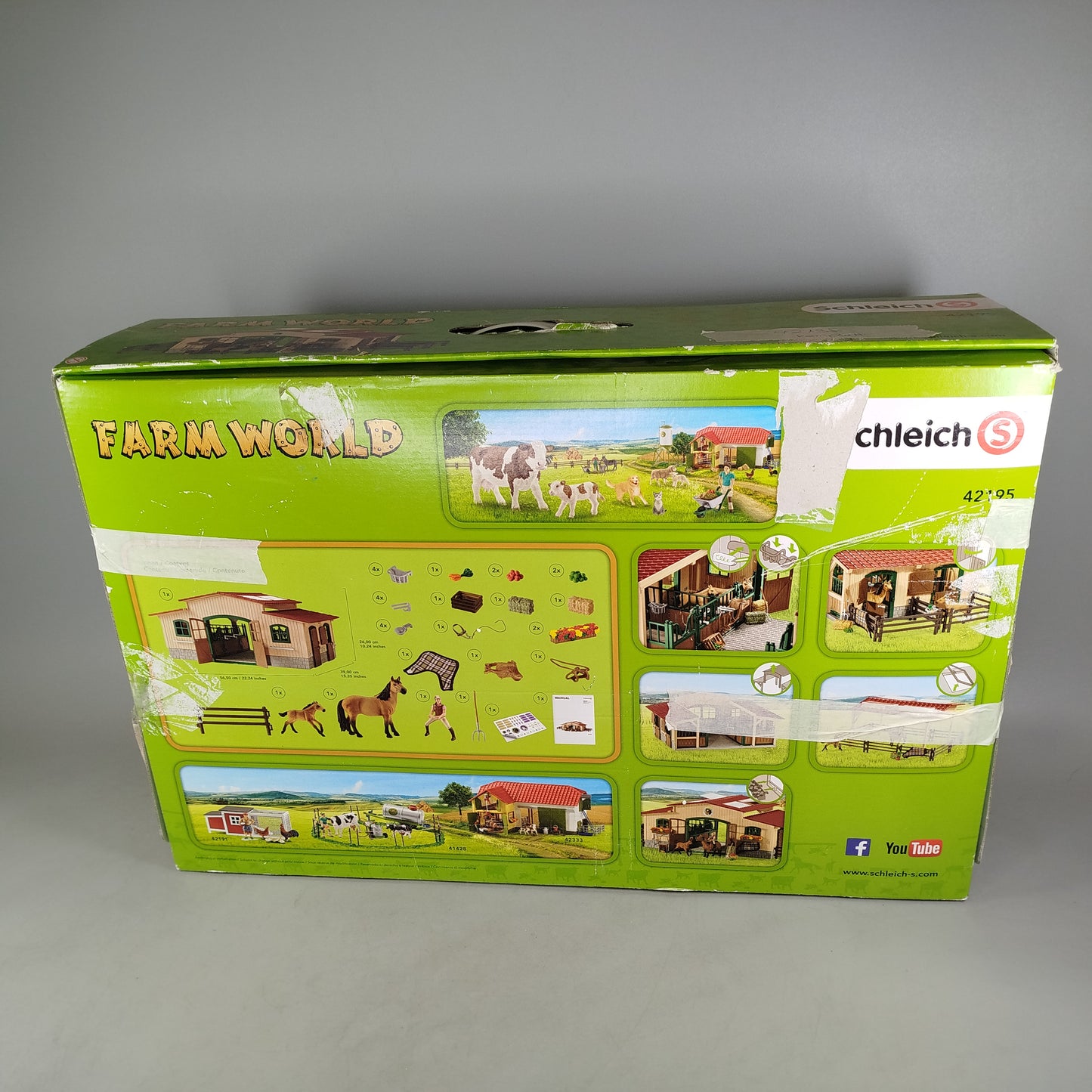 Schleich FARM WORLD Pferdestall 42195, gebraucht, ab 3 4 5 Jahre | ✅ geprüft 