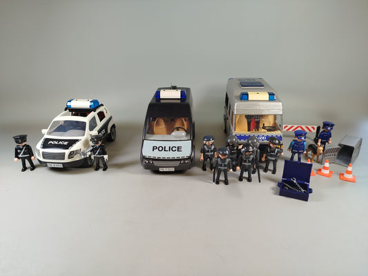 Playmobil Set Polizei – Fahrzeuge & Figuren, sehr guter Zustand