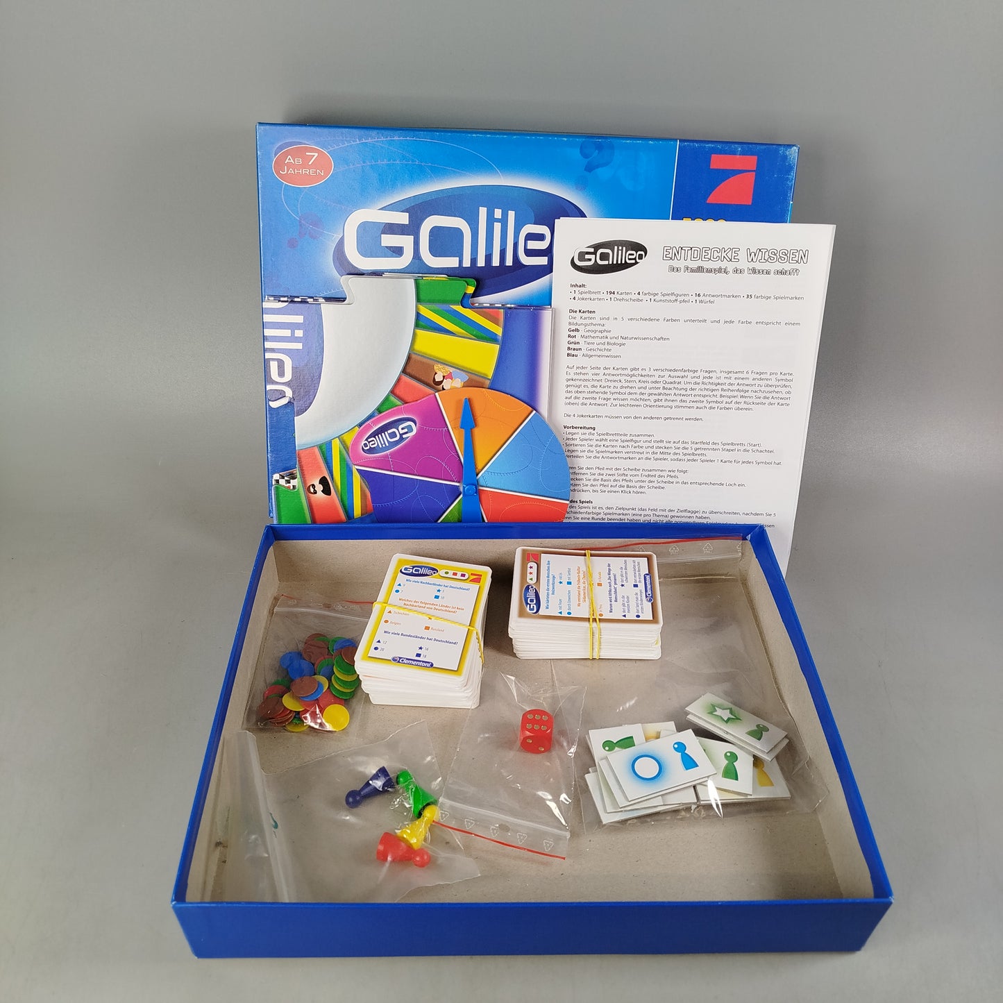 Clementoni Entdecke Wissen 69948 Brettspiel,gebraucht,ab 6 7 8 Jahre|✅geprüft 