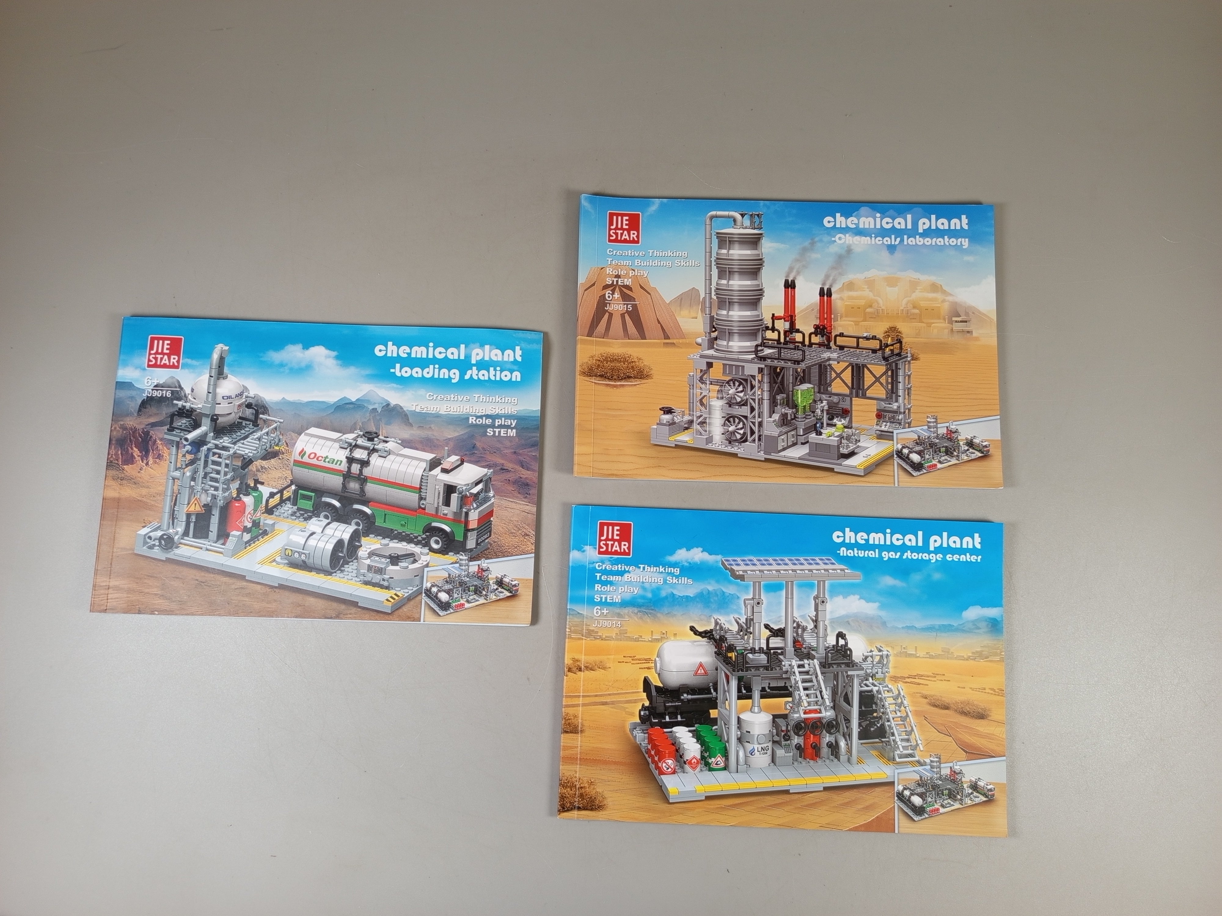 Jie Star Bausteine Chemiefabrik Set JD3014 JD3015 JD3016, kompatibel mit LEGO