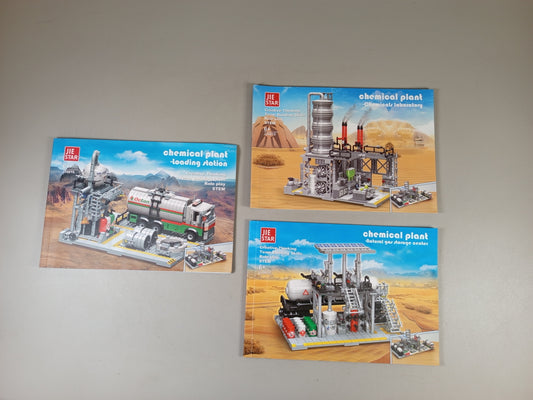 Jie Star Bausteine Chemiefabrik Set JD3014 JD3015 JD3016, kompatibel mit LEGO