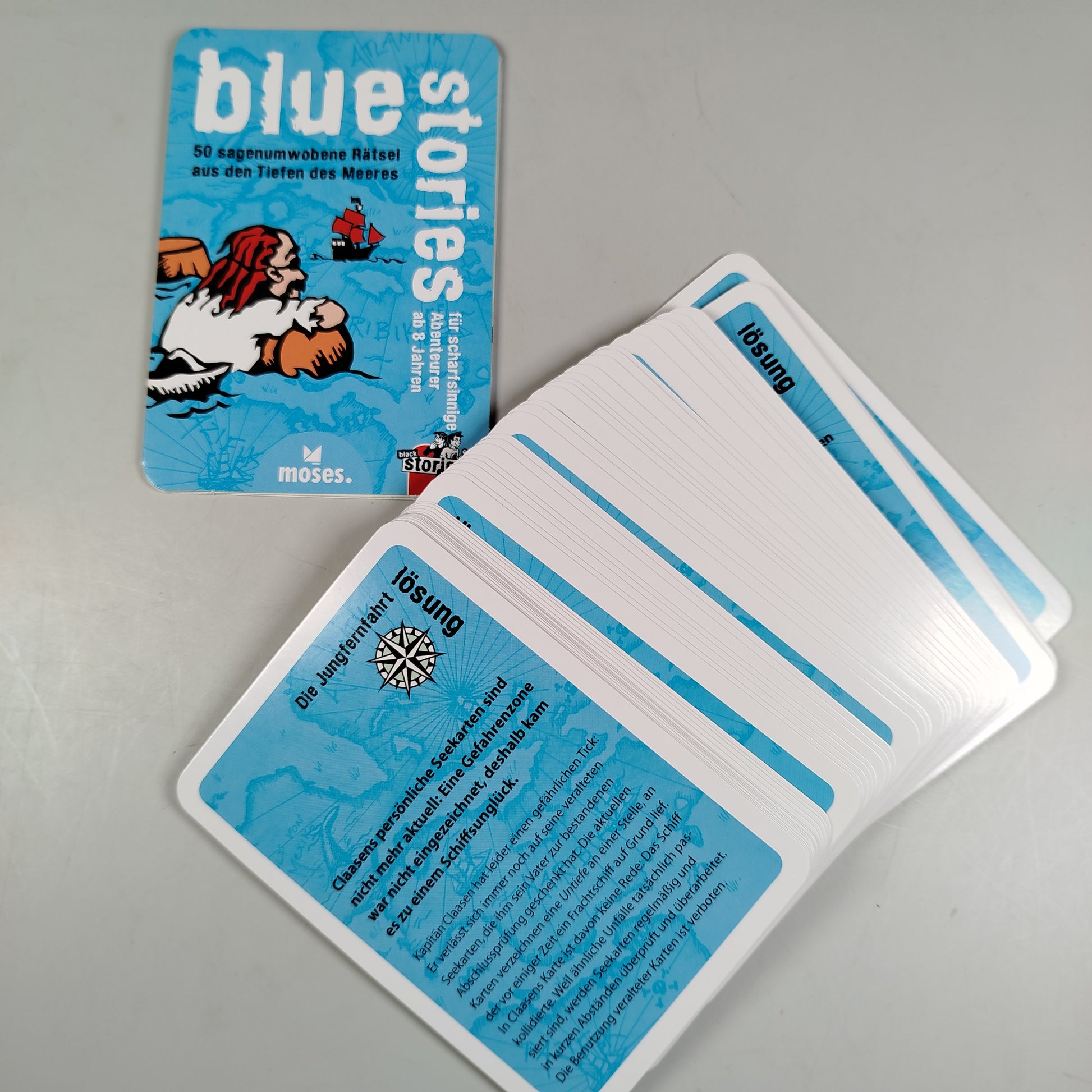Moses Kartenspiel - Blue Stories - 50 Rätsel aus dem Meer Kartenspiel - Blue Sto