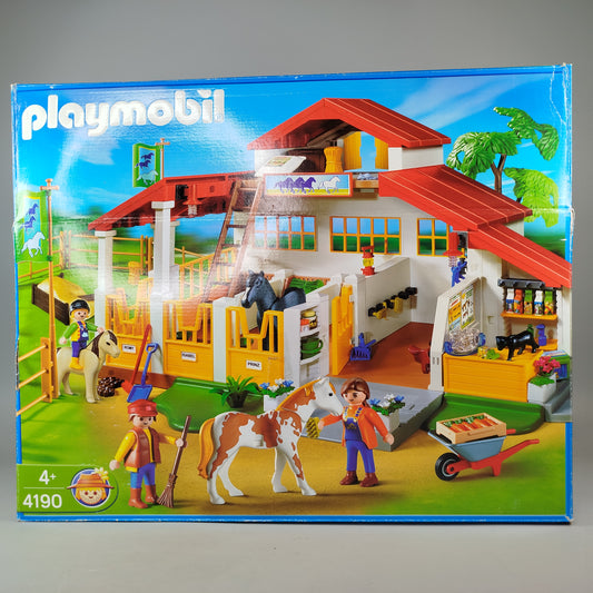 Playmobil Pferdehof 4190 – mit Figuren, Tieren & Zubehör, OVP