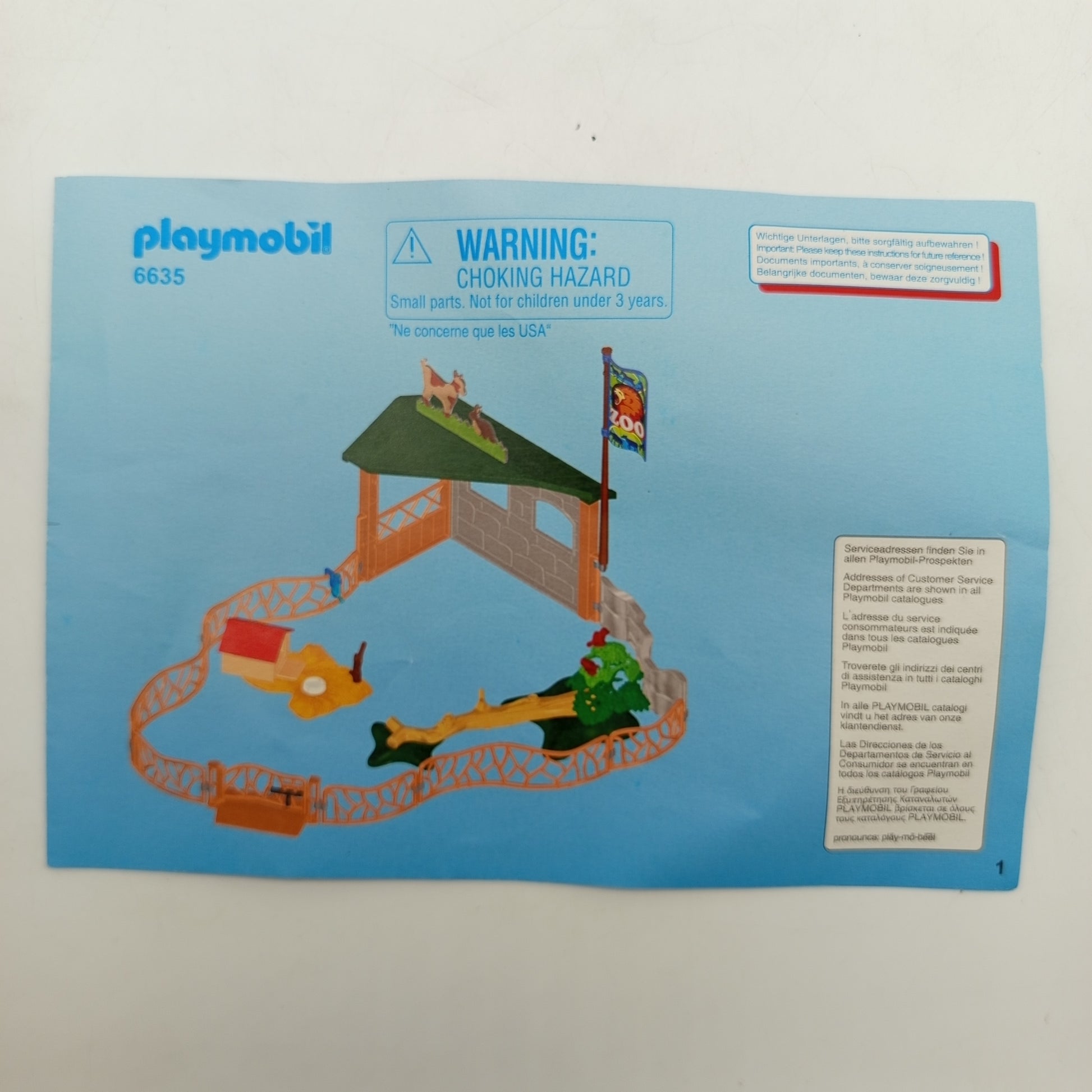 sorgfältig aufbewahren Playmobil Zoo 6635 Spielset mit Tieren & Figuren – ToysReloved