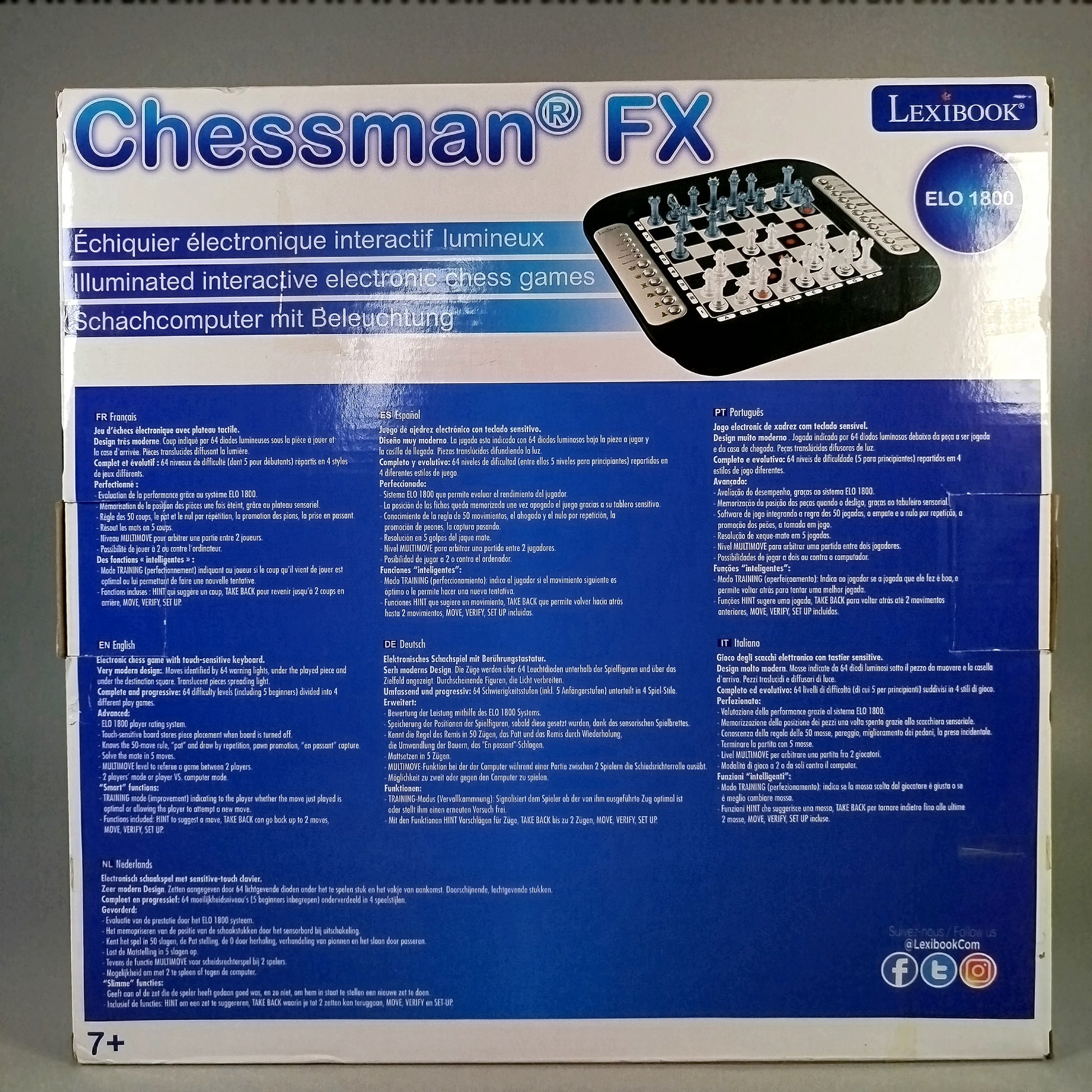 Lexibook CG1335 Elektronisches Schachspiel, beleuchtet