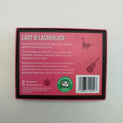 Gamely Games Kartenspiel – Laut & Lacherlich, Familienspiel OVP