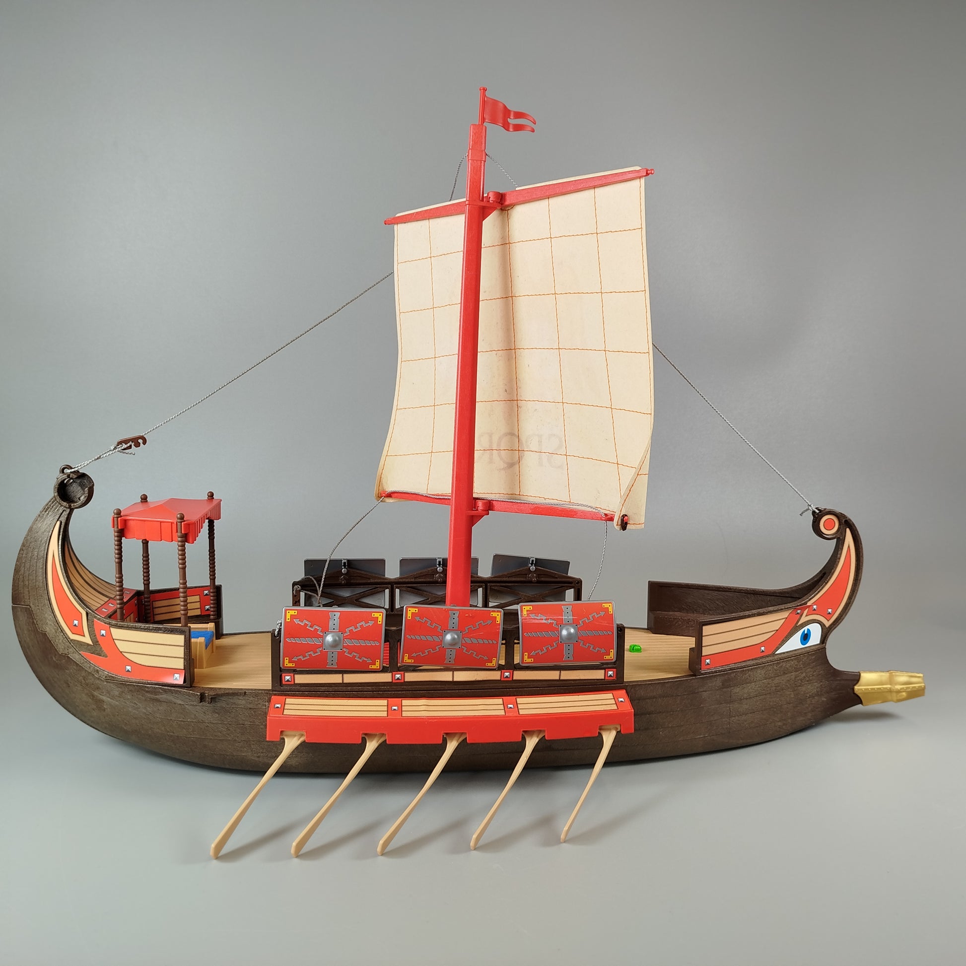 PLAYMOBIL Spielzeug-Römerschiff mit Segel und Ruder
